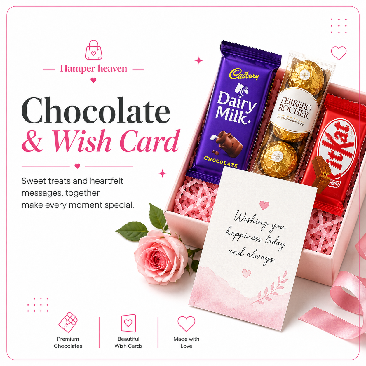Choclate and wish card