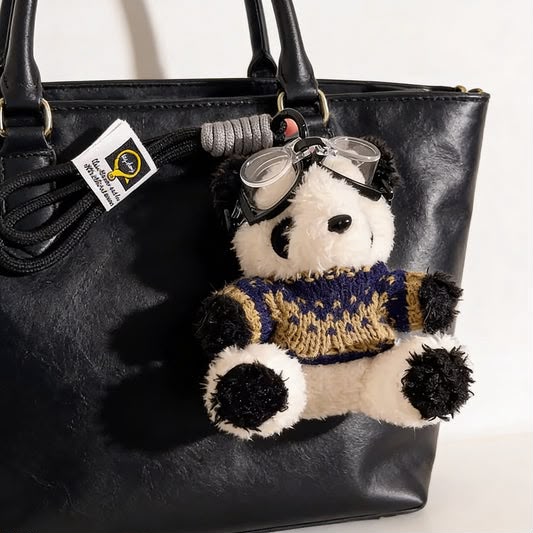 Aviator Panda Plush Bag Charm