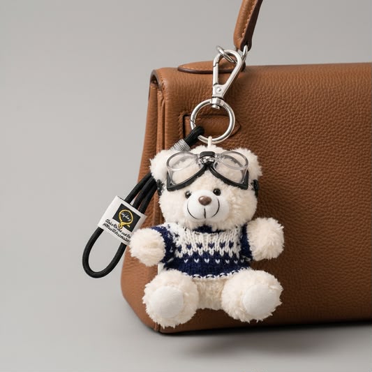 Aviator Teddy Bag Charm